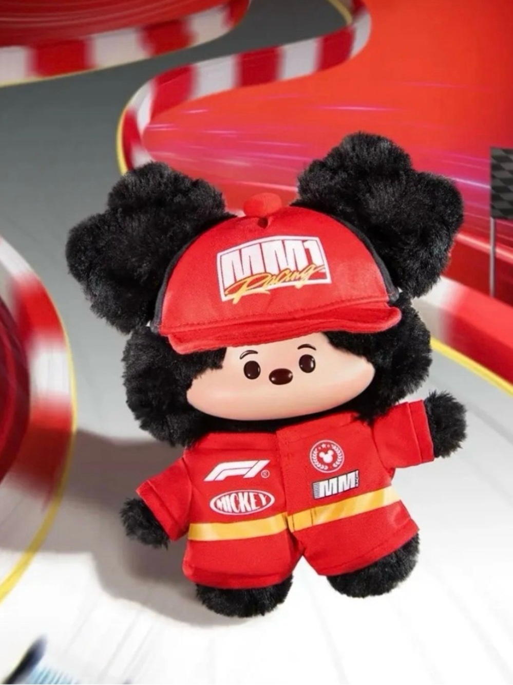 Disney Mickey F1 Speed Life Vinyl Plush Pendant